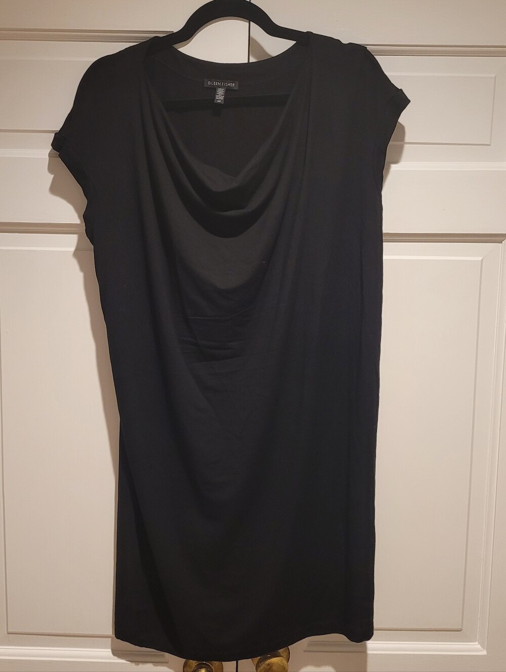 EUC Eileen Fisher Cowl Neck Tunic Dress Sz SP